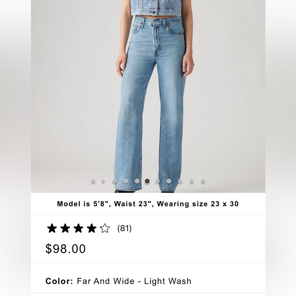 Levis Ribcage wide leg
